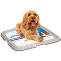 Pawise Dog Pee Pad Holder for Puppy, Puppy Pad Holder Tray, Pet Training Pee Pad, Indoor Potty Tray for Senior Dogs, Dog Toilet for Newborn Puppies, 23.5" x 23.5" - size: Small