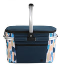 ALLCAMP Picnic Basket - Insulated Cooler, Thickening Foldable Picnic Basket with Removable Baskets & Sewn-in Frame, Basket for House Warming Gifts New Home(Graffiti Pattern) - color: Graffiti Pattern, size: Medium