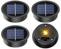 4 Pack Solar Light Replacement Top, 2.76 Inch Waterproof Solar Lantern Light Parts for Outdoor Garden, Pathway, Yard Lights & Decor (Fits Lanterns with 2.36 to 2.76 Inch Openings) - size: 2.76inch-4p