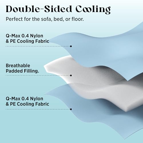 LE SURE Premium Cooling Dog Blankets for Bed - Washable Dog Cooling Throw Blanket with Q-MAX>0.4，Durable Self Cooling Pet Mat, Soft Cooling Summer Blanket for Hot Weather, Grey, 60x80 - color: Light Grey, size: Twin(60x80")