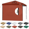 KAMPKEEPER 10X10 Canopy Tent Sidewalls with Zipper for Canopy Frame, 3Pcs Sunwalls Only, UPF50+ Waterproof Side Walls(Red) - color: Red