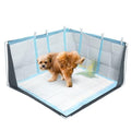 Dog Pee Pad Holder with High Walls, Portable Dog Litter Box for Inside Potty, Splash-Proof No Spill Pee Shield Pad Holder Tray for Puppies Small and Medium Dogs (Grey, Only Pee Pad Holder) - color: Litterbox Only