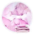 Violet Mist Microfiber Beach Towels Oversized Round Tie-Dye Beach Blanket Sand Free Quick Dry Hippie Boho Circle Bath Towel Absorbent Bohemian Meditation Rug Yoga Mat Throw Fringe Tapestry 60" CR - color: Light Purple Marble
