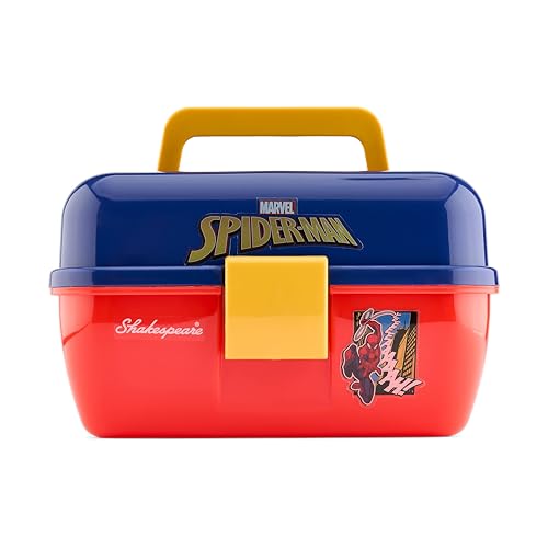 Shakespeare Youth Fishing Reel and Rod Combo - color: Marvel Spiderman 7pc Kit