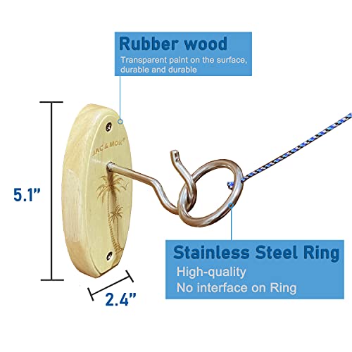 Deluxe Hook and Ring Toss Game, Outdoor Indoor Toss Game Set, Throwing Toys for Family, Party Games - style: Coconut Tree S