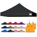 Tradesparker 10x10 Commercial Pop Up Canopy Replacement Top-Windproof D-Rings+Banner Grommets+Loop Pile Wall System,Ez Canopy Cover ONLY-Frame/Side Walls NOT Included(Black) - color: Black, size: 10x10
