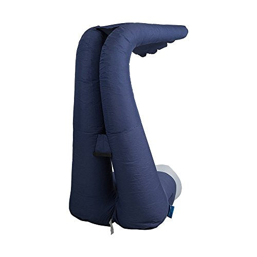 Portable Outdoor & Indoor Inflatable Air Lounger Sofa with Handy Storage Bag for Travelling (navy3)