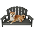 Fancyango Resin Dog Sofa Indoor Outdoor Waterproof Bed Stable Resin Comfort Design - Easy Assembly in Minutes (Black 35.24''*29''*18.5'') - color: Black
