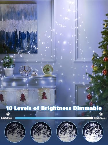 3 Pack Fairy Lights Battery Operated with Remote, 120LED 40FT Twinkle Lights Waterproof for Outdoor & Indoor, 8 Modes Battery String Light Timer for Christmas Party Birthday Home DIY Décor(Cool White) - color: Cool White, size: 3 Pack 120led