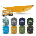 KAMMOK: Single Hammock | Made from Strong & 100% Recycled Water Resistant Ripstop Fabric | Comfortable, Packable, Lightweight (Lifetime Adventure Grade Warranty), Sunflower Gold - color: Sunflower Gold, size: Roo Single