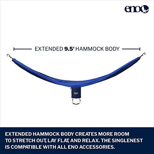 ENO, Eagles Nest Outfitters SingleNest Lightweight Camping Hammock - color: Navy | Royal