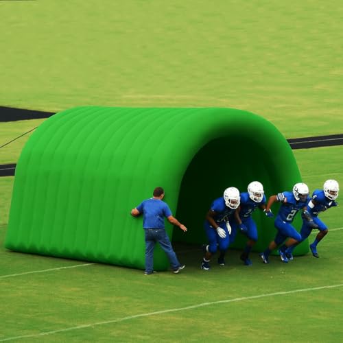 23x10x10FT Quick Setup Inflatable Tunnel Arch - for Sports Games, Trade Shows & Promotions (Blower Included) - color: Green, size: 16.5FT