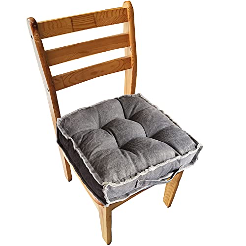 Square Thick Floor Seating Cushions,Solid Thick Tufted Cushion Meditation Pillow for Sitting on Floor,Tatami Pad for Guests or Kids Reading Nook, oga Living Room Sofa Balcony Outdoor(Darkgray) - color: Darkgray
