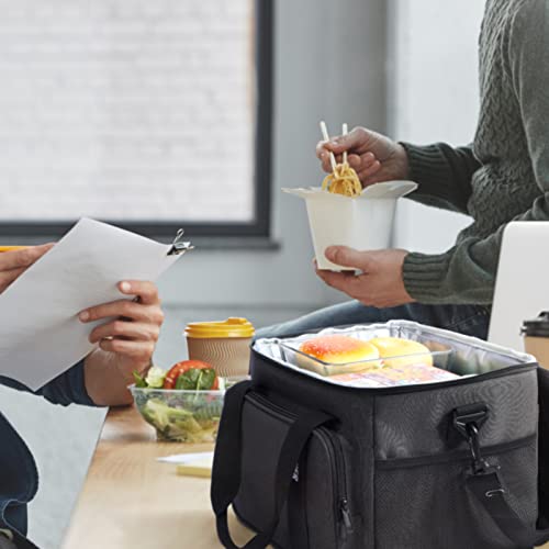 MIER Mens Lunchbox for Work Insulated 24 Cans/15L Large Lunch Bags Leakproof Adult Women Lunch Box Coolers for Travel Beach Picnic Office, Dark Gray - color: Gray