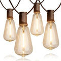 Outdoor String Lights ST38 100FT - color: ST38-Edison Bulb, size: 100ft With Remote