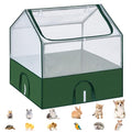 Dinmo Small Animal Playpen, Guinea Pig Cages, Rabbit Playpen, Puppy Play Pen for Indoors, Pet Playpen with Waterproof Floor for Hamsters, Hedgehogs, Bunny, Indoor Outdoor Portable Fence, Green