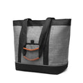 Insulated Cooler Bag Reusable Grocery Tote Bags Transport Large Lunch Box for Women - color: Grey