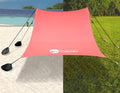 easierhike Beach Canopy Windproof Design, Sun Shelter UPF50+ Portable Family Tent with 6 Sandbags Anchors 8x8 FT 2 Pole Pop Up Outdoor Shelter for Beach, Camping, Fishing, Backyard