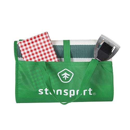 Stansport Tatami Straw Ground Mat 60" L x 78" W - color: Green