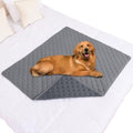 Smiry Waterproof Dog Bed Cover Pet Blanket, Soft Washable Dog Blanket for Furniture Bed Couch Sofa Reversible, Checkered (40"x50", Grey/Dark Grey) - color: Grey/Dark Grey, size: 40x50 Inch