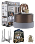 Mini Alcohol Burner Gas Stove Camping Cooking High Power Portable Mini Outdoor Spirit Burner Alcohol Stove Kit with Stable Stand Upgrade Lightweight Strong Compact Backpacking Travel Hiking - color: Brown b