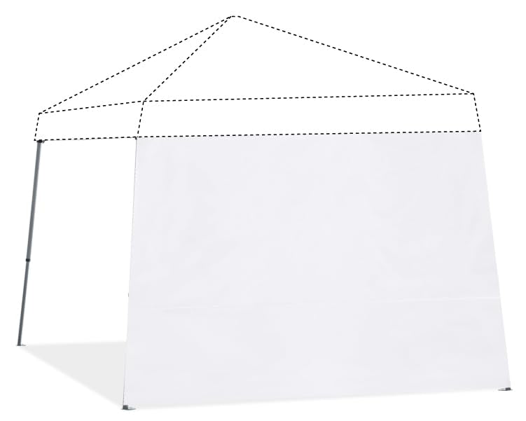 ABCCANOPY Slant Leg Canopy SunWall, 1 Pack Sidewall Only White - color: White