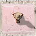 Vikumond Oversized Turkish Beach Towel Blanket XXL Cotton Sandproof Towels Boho Woven Extra Large Big Sand Free Giant Throw Blankets Huge Quilt XL Picnic Camping Necessities Cloud for Adult Gifts - color: Woven Pink, size: XXXL(88x82 IN,224x208 CM)