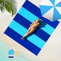 Beach Blanket Waterproof Sandproof Oversized Lightweight 78''×110'' 1-7 Adults Blanket Beach Large Picnic Mat for Travel Camping Hiking Picnic - color: Blue Mix, size: 78''x110''