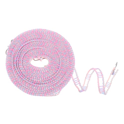 uxcell Windproof Clothesline, 8M 26ft Plastic Non-Slip Clothes Drying Rope Portable Travel Clothesline for Courtyard Outdoor Laundry Camping, Purple - color: Purple, size: 26.2ft