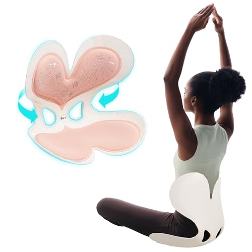 BKT Seat Cushion Chair Ergonomic Office Chair Cushions Lumbar Support for Seat Pillow Ideal for Students Office Workers Nursing Mothers Long Sitting Outdoor Fishing Floor - color: Heart Diamond Version L-coral Pink