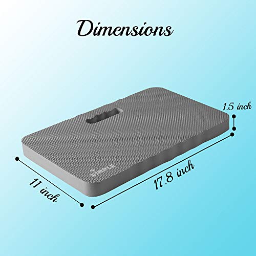 Dimple Kneeling Pad, High Density Thick Foam Comfort Kneeling Mats for Gardening, Yoga Exercise, Garden Cushions, Knee Pads - color: Grey, size: Single