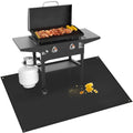 TOHONFOO 70 x 48 in Under Grill Mat Compatible with Blackstone 28in & 36in Griddle - Fireproof BBQ Mats for Grilling to Protect the Deck, Patio, Pavers - Griddle Mat Compatible with Blackstone - 1mm - color: Black, size: 70x48x0.04in