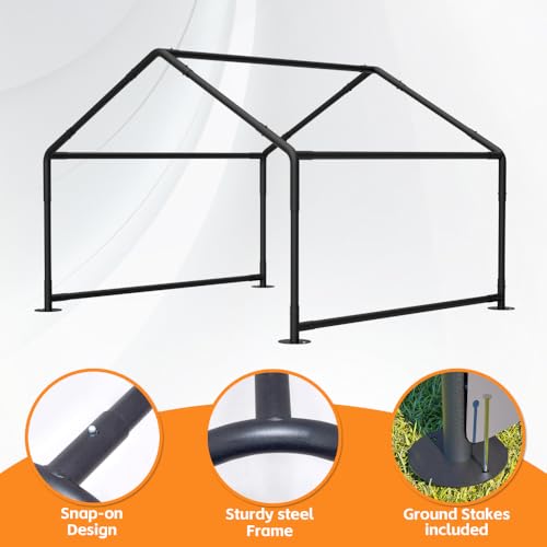 Portable Outdoor Dog Shade Shelter – Lightweight Water-Resistant Pet Tent for Backyard, Patio, Garden & Travel Use (Gray + Metal-1) - color: Gray + Metal-1