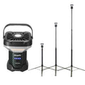 BougeRV Telescoping Camping Light, 3200 Lumen Outdoor Lantern, 8000mAh LED Lantern, 7.55 ft Tall, 90-Hour Runtime, Rechargeable Tent Lamp for Camping, Emergency, Hiking, Outdoor, Fast Charging Version