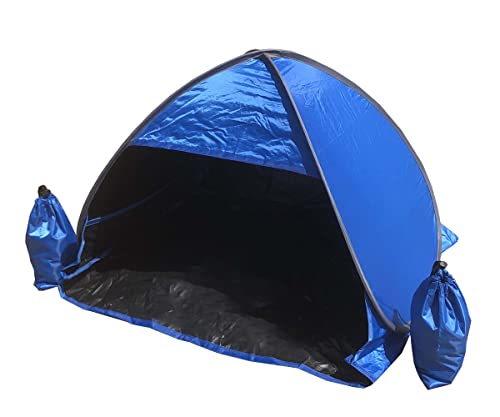 Small Pop-up Head Tent Portable Beach Shade with Two Sand Bags, Mini Beach Tent Pet Shade for Dogs/Cats