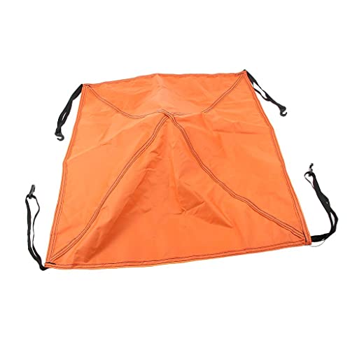 Simhoa 22x22inch Canopy Replacement Top Cover Canopy Awning Tarp, Waterproof Canopy Top for Outdoor Garden Patio Camping Pavilion Sun Shade, Orange