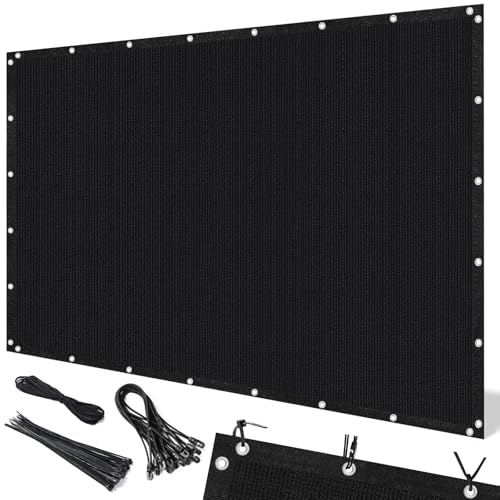 Artpuch 90% Sun Shade Cloth, 3 x 6 FT Pergola Shade Cover Canopy with Grommets, Sun Screen Fabric Tarp for Patio, Outdoor, Garden, Backyard, Black - color: Black, size: 0 3' X 0 6'