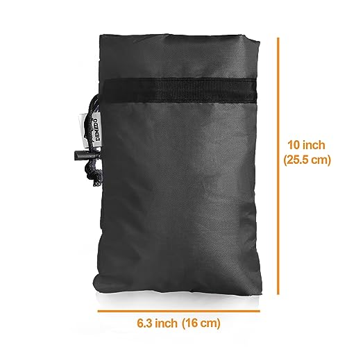 Enlarge Outdoor Faucet Cover for Winter Freeze Protection, 3M Thinsulate, 10"H x 6.3"W Hose Bib Covers for Wall Taps Outside, Waterproof & Frost Free Insulated Spigot Cover, 4 Pcs Faucet Socks - Black - color: Black, size: 6.3"W x 10"H (4pcs)