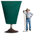 Plant Covers Freeze Protection,1 Pack Frost Cloth with Zipper Drawstring 80''×95'', Reusable Outdoor Protection Jacket for Shrub Tree Potted Plants Winter Cold Weather(Green) - size: 80"×95"