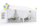 Quictent 10x20 Party Tent Gazebo Wedding Canopy Tent for Parties BBQ Shelter Pavilion with Removable Church Sidewalls & Elegant Church - size: 10'x20'-standard