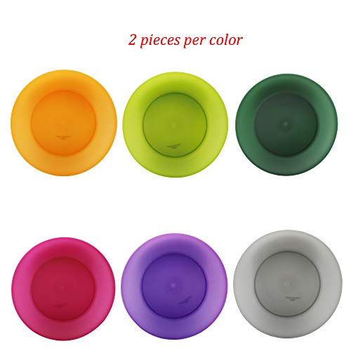 AOYITE Everyday Plastic Plates Reusable - Unbreakable 10 inch Dinner Plates set of 12 - BPA Free Dishwasher Safe & Microwave Kids Colorful Plate for Kitchen Party Camping Outdoor - color: Autumn Tones