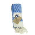 mysticalanatolia Turkish Beach Towel Oversized Cotton Sand Free Quick Dry Lightweight Peshtemal Large Travel Yoga Picnic Blanket Absorbent Compact 39x79 Blue - color: Blue