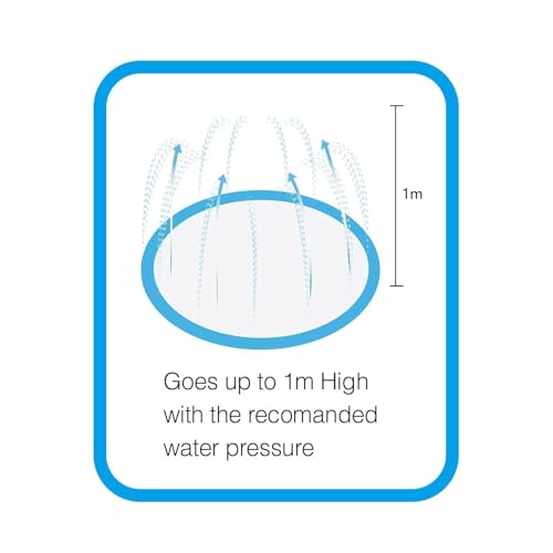 All for Paws Dog Splash Pad Sprinkler Mat – Non‑Slip Summer Cooling Pool for Dogs, Thickened PVC Outdoor Wading Pad to Play, 51 Inch, Large - size: Large 51in
