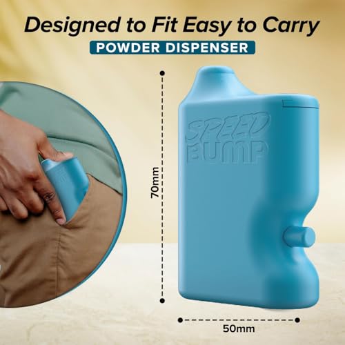 Portable Pepper Shaker (Blue) - Versatile Seasoning Set, Multi Functional Salt Dispenser Spice Shakers for Easy Use - Convenient & Discrete Plastic Salt and Pepper Dispenser for Fine Spices - color: Blue