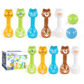 Mini Toddler Bowling Set Ages 1-5, Cute Animal Pins for First Birthday, Lightweight Indoor Montessori-Inspired Game with 10 Plastic Pins & 2 Balls, Boys Girls Toddler Gift