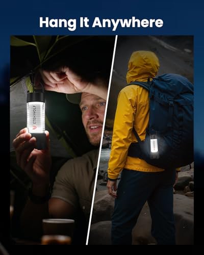 ETENWOLF 2-in-1 Lantern and Flashlight,6 Modes 1000LM Rechargeable Camping Light,5000mAh Super Bright Flashlight with UV,Waterproof Portable Tent Light for Camping,Emergency Light,Power Outage
