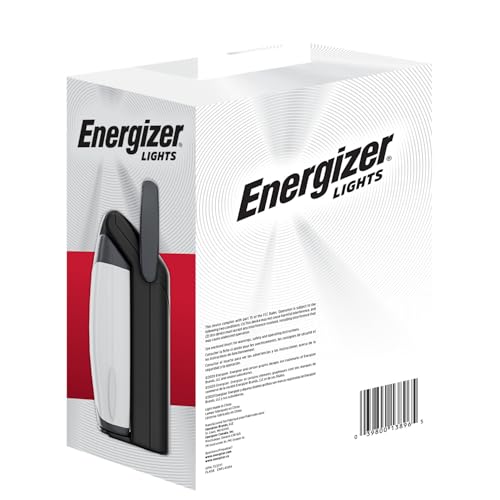 Energizer Weatheready Folding LED Portable Lantern, Battery Powered Lantern, Water Resistant Camping Lantern and Emergency Light, Pack of 1, Black