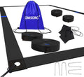 OMSORG 2-in-1 Beach Volleyball Lines, Heavy Duty Volleyball Boundary Lines with Reinforced Corners, Fit for Sand Backyard Grass 2 inch, Official Court Size 26.3' X 52.6'