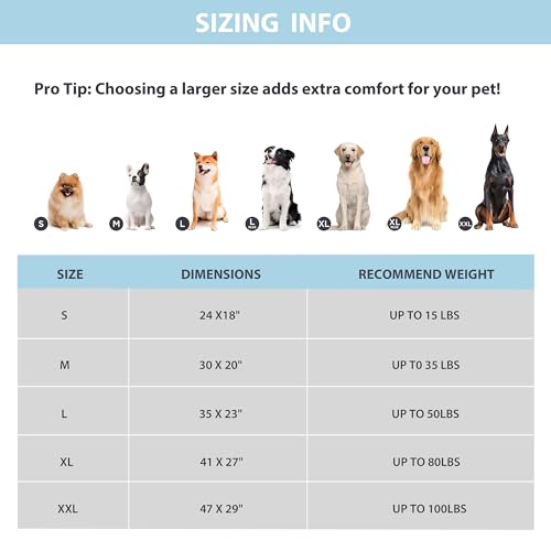 Cooling Dog Mat Q-Max>0.5 - Rapid Cooling Tech, Thin Breathable Crate Pad, Portable Washable Summer Mat, Chill Soothing Fabric - 35"x23" Large Dog, Blue - color: Blue, size: 35"L x 23"W x 0.8"H