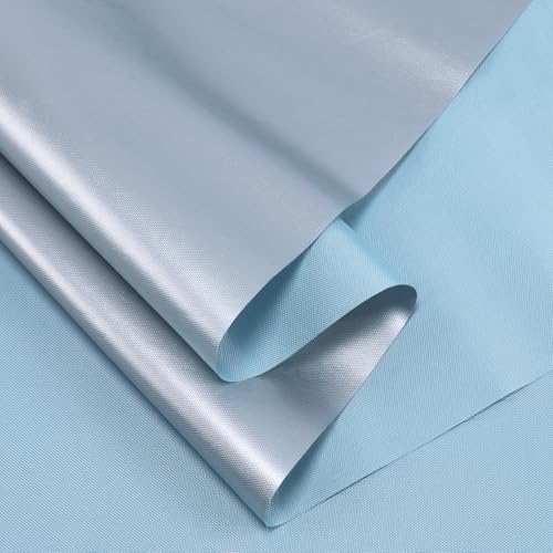 4Yard (60"×144") Marine Waterproof Fabric - Outdoor UV-Resistant Lightweight Durable Ripstop Material, UPF50+ Sun-Protection Blackout for Tarp Tent Camping Canopy, Sky-Blue - color: Sky-blue, size: 4Yard